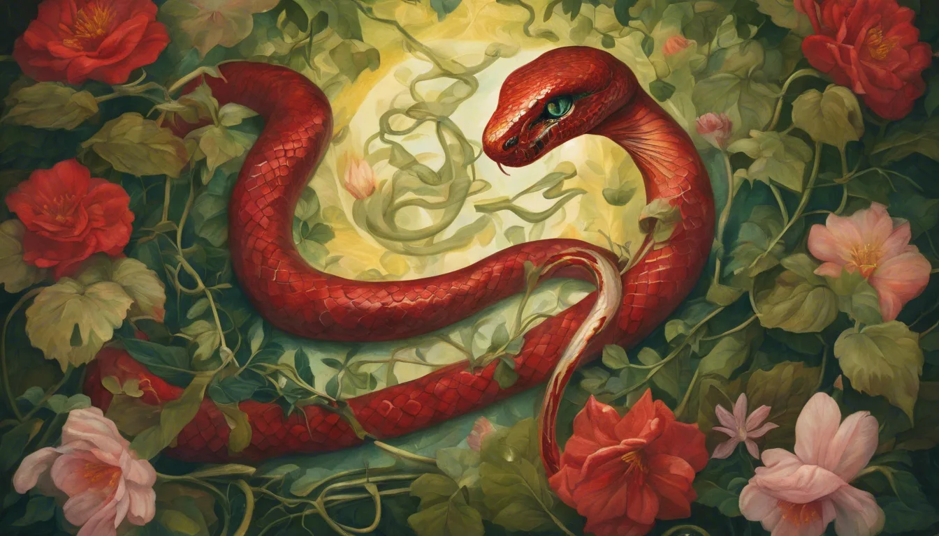Dream symbol: red snake: symbolism: Symbolism of Healing and Wholeness