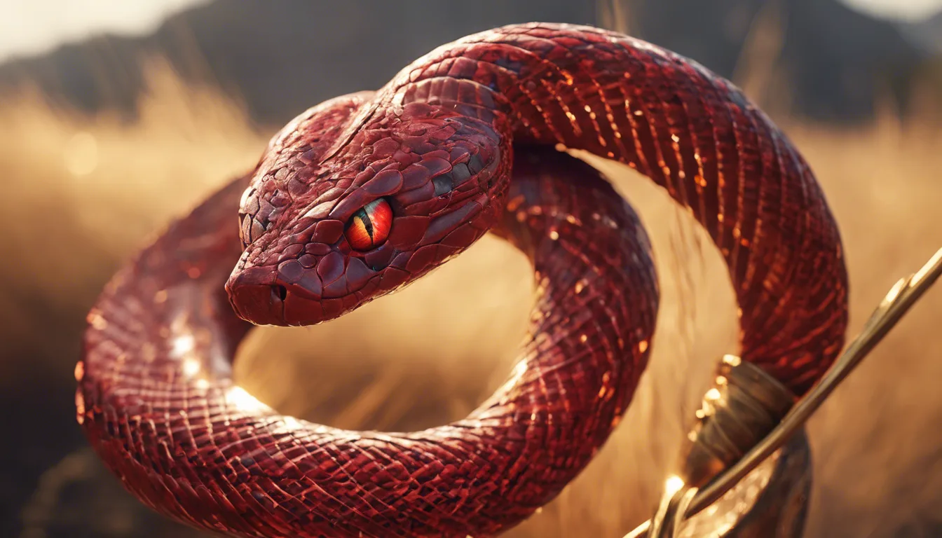 Dream symbol: red snake: symbolism: Symbolism of Power and Authority