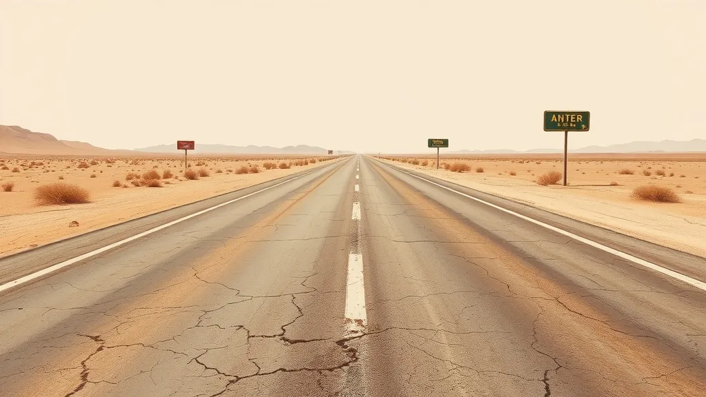 Dream symbol: abandoned highway: scenarios: Dreaming of an Abandoned Highway in a Desert