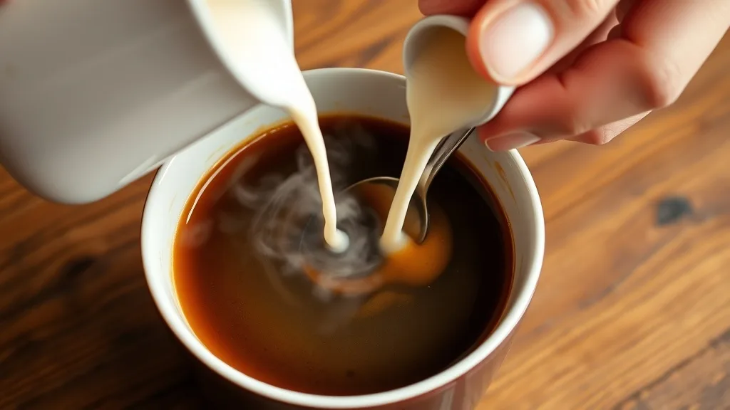 Dream symbol: addition: scenarios: Dream of Adding Cream to Coffee