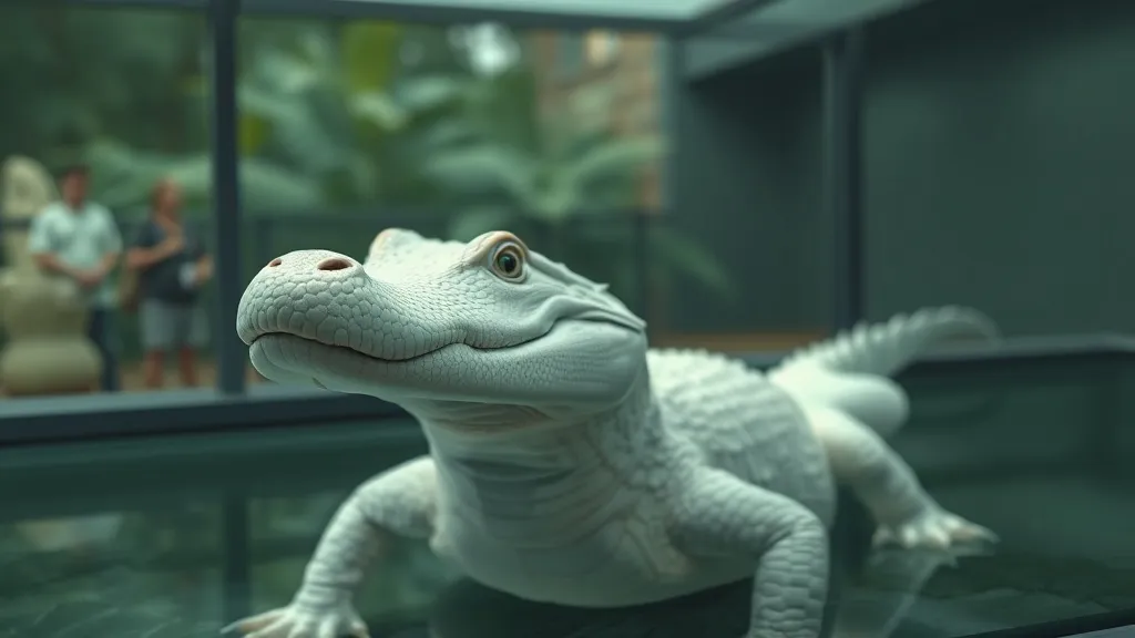 Dream symbol: albino alligator: scenarios: Dream About an Albino Alligator in a Zoo