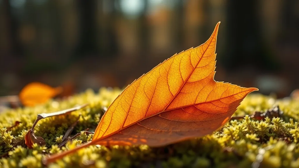 Dream symbol: amber leaves: symbolism: A Time of Reflection