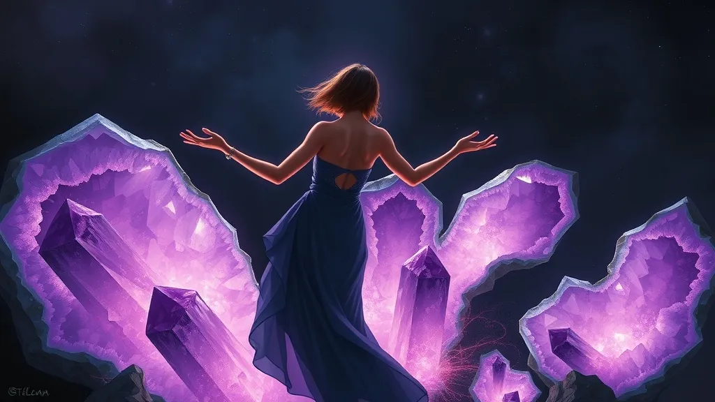 Dream symbol: amethyst crystals: scenarios: Dream of Amethyst Crystals and Power