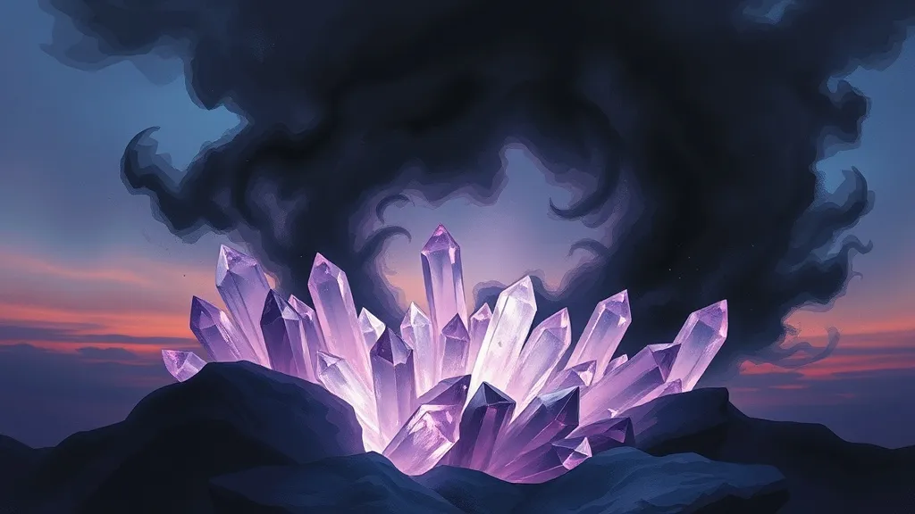 Dream symbol: amethyst crystals: symbolism: Transforming Negative Energy