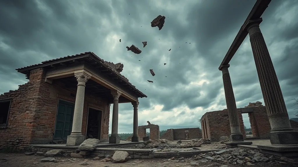 Dream symbol: ancient covered area: scenarios: Dream of an ancient covered area crumbling