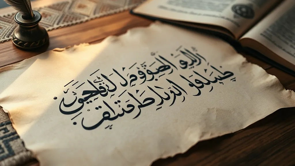 Dream symbol: arabic script: scenarios: Dream of Arabic Script on Paper