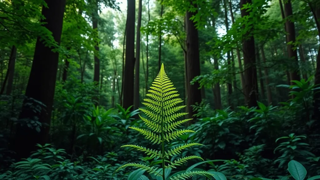 Dream symbol: artificial plant: scenarios: Dream of an Artificial Plant in a Forest