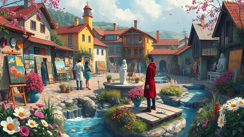 Dream symbol: artist's village: symbolism: Seeking Harmony and Balance