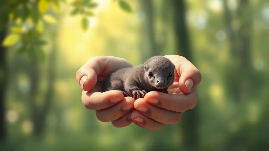 Dream symbol: baby platypuses: scenarios: Dream of Holding a Baby Platypus