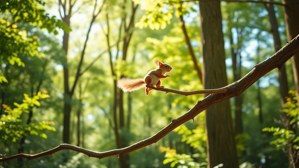 Dream symbol: baby squirrels: scenarios: Dream of a baby squirrel jumping