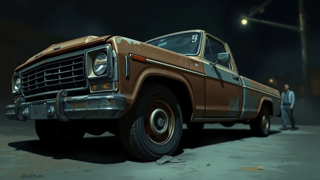 Dream symbol: banged up truck: scenarios: Dreaming of a Banged-Up Truck Being Stolen