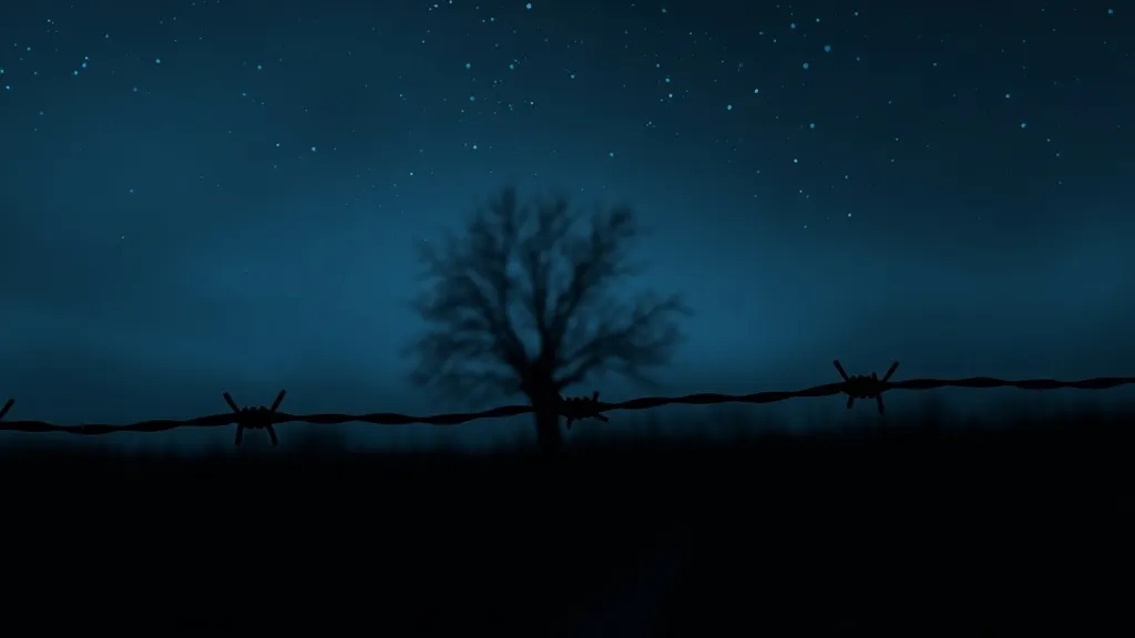 Dream symbol: barbed wire fence: scenarios: Dream about a Barbed Wire Fence at Night