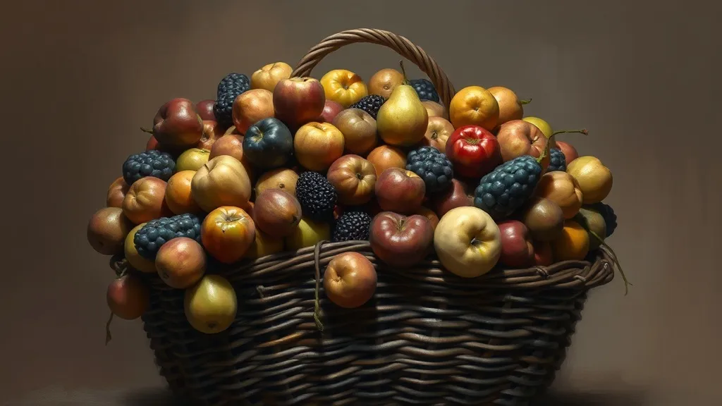 Dream symbol: basket of fruits: symbolism: Overwhelm and Burden