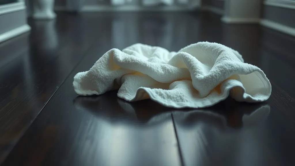 Dream symbol: bath towel: scenarios: Dream about a bath towel falling on the floor