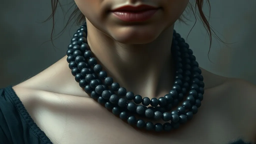 Dream symbol: beads necklaces: scenarios: Dream of a heavy beaded necklace