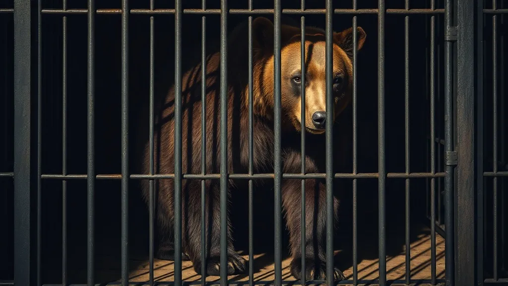 Dream symbol: bears and cubs: scenarios: Dream of a Bear in Captivity