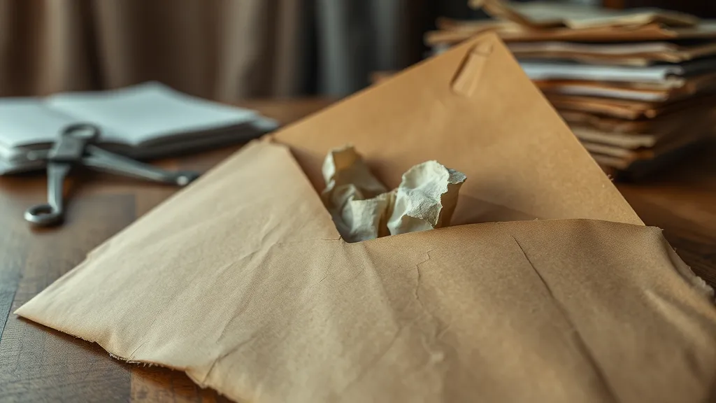 Dream symbol: big brown torn envelope: scenarios: Dream of Receiving a Damaged Big Brown Torn Envelope in the Mail
