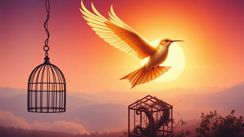 Dream symbol: bird outside the cage: symbolism: Spiritual Awakening and Enlightenment