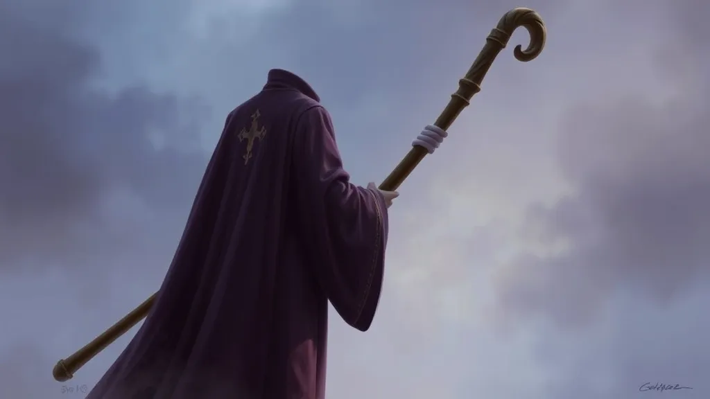 Dream symbol: bishop long gown: scenarios: Dream about a Bishop's Long Gown and a Staff