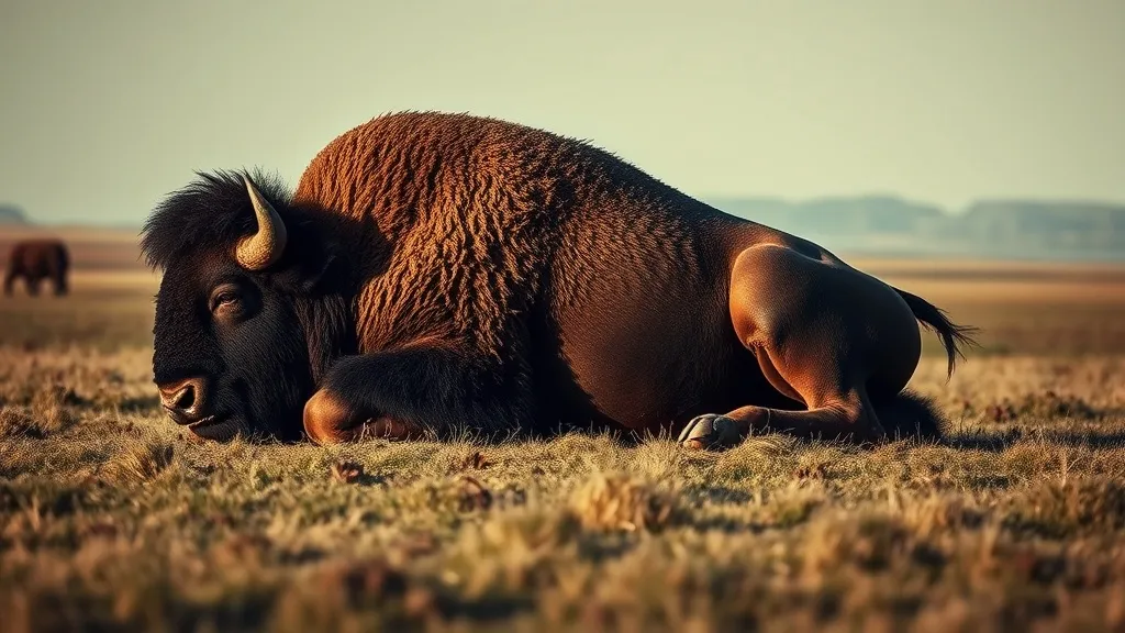 Dream symbol: bison: scenarios: Dreaming of a Bison Dying