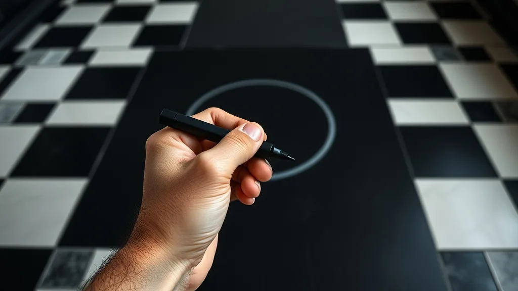 Dream symbol: black and white tiled floors: scenarios: Dream of drawing on black and white tiled floor