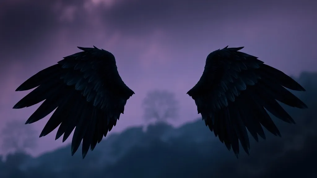 Dream symbol: black angel wings: intro