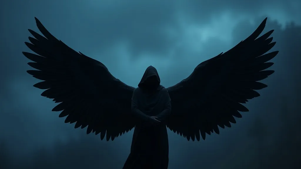 Dream symbol: black angel wings: symbolism: Protection and Guardianship from Darkness