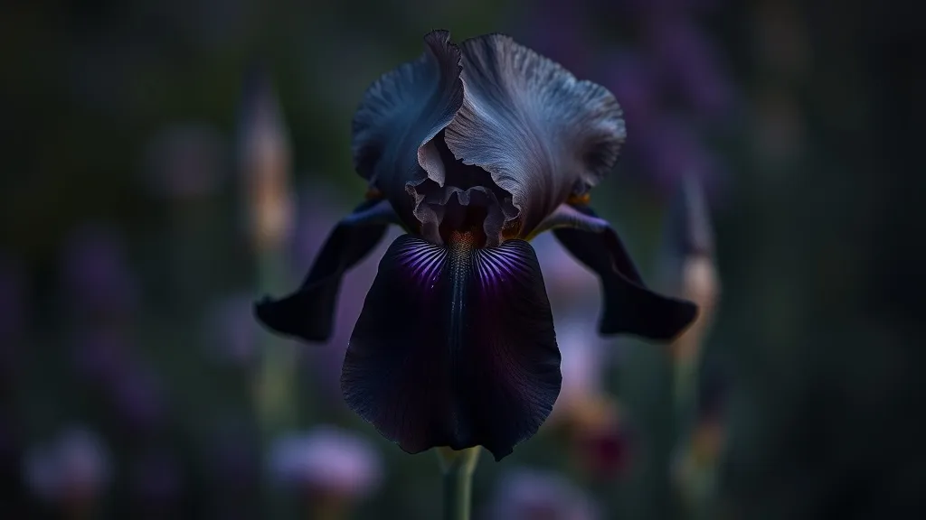 Dream symbol: black-bearded iris flower: intro