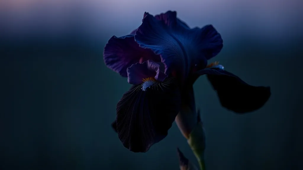 Dream symbol: black-bearded iris flower: scenarios: Dreaming About a Black-Bearded Iris as a symbol of Rebirth or Renewal