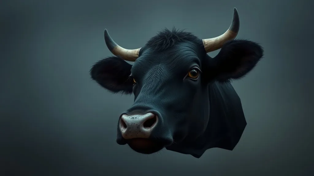 Dream symbol: black cow heads: scenarios: Dream About a Black Cow Head Without Horns