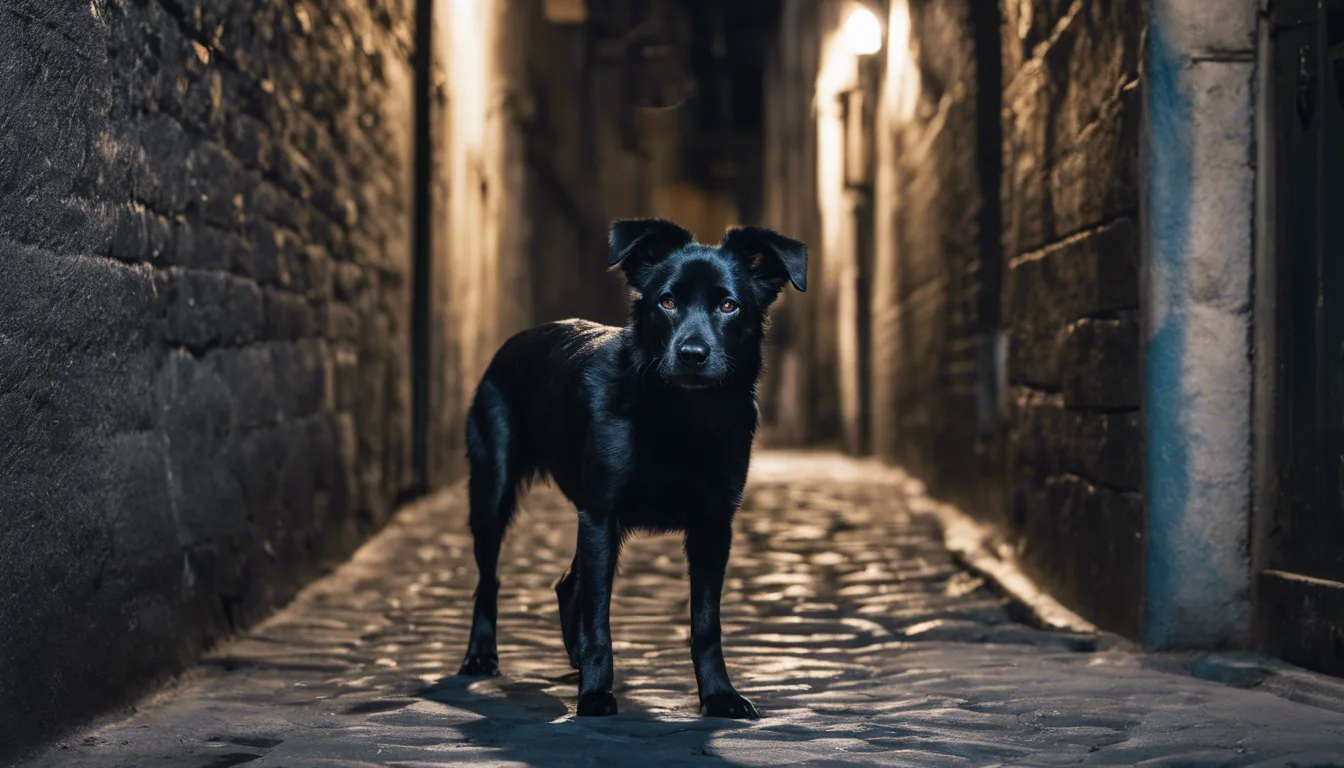 Dream symbol: black dog: scenarios: Dream of a Black Dog with Blue Eyes