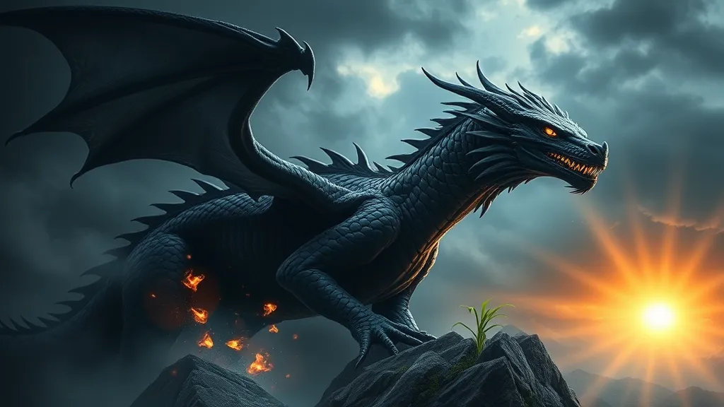 Dream symbol: black dragons: symbolism: Symbol of Transformation and Rebirth