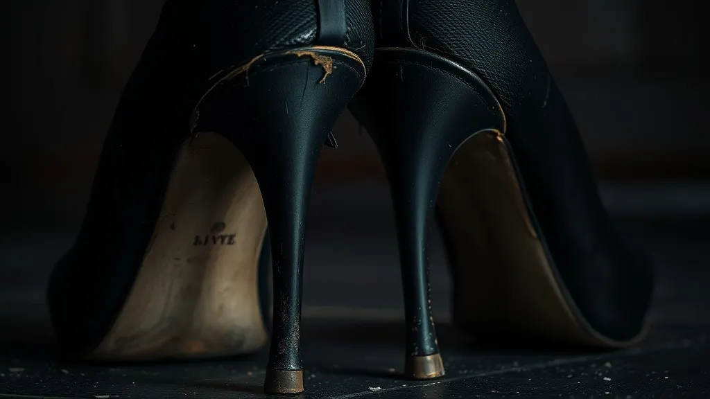 Dream symbol: black heel shoes: scenarios: Dream of Old or Worn Black Heels