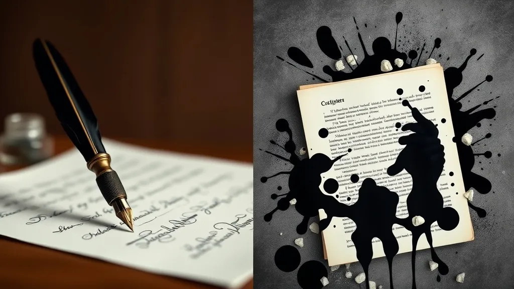 Dream symbol: black ink: symbolism: Black Ink as a Sign of Authority and Formality