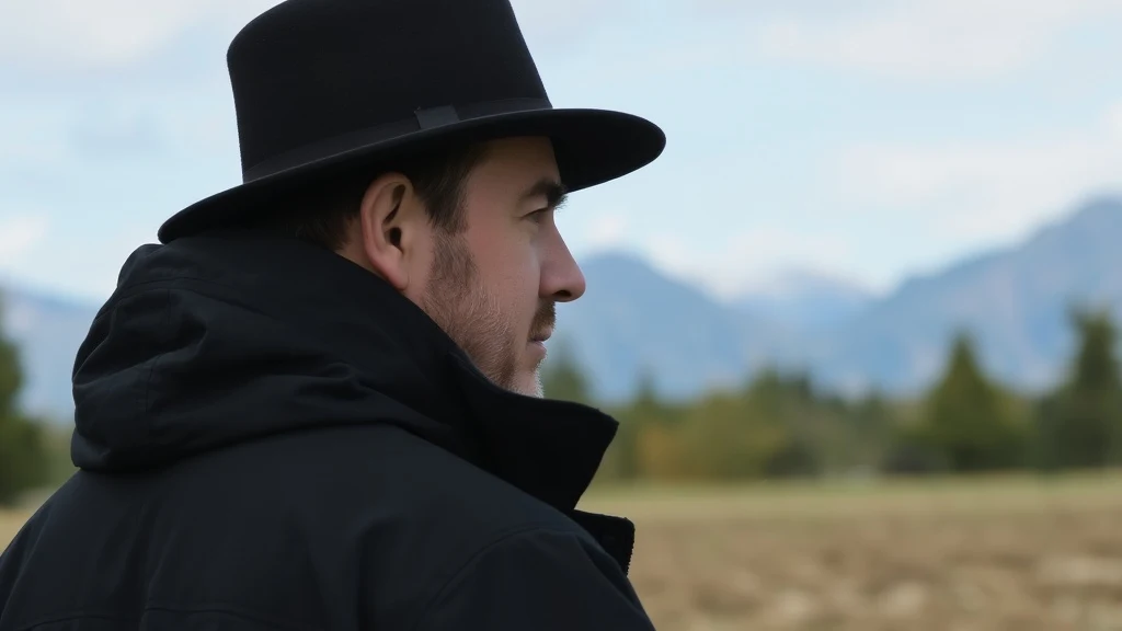 Dream symbol: black jackets and hats and stubble: scenarios: Dream of a person in a time period other than the present wearing a black jacket and hat with stubble
