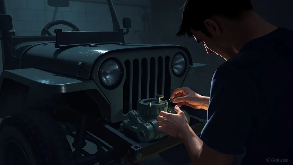 Dream symbol: black jeep: scenarios: Dream About Repairing a Black Jeep