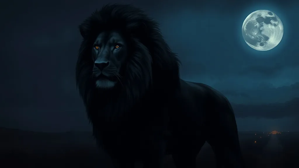 Dream symbol: black lion: scenarios: Dreaming of a Black Lion Symbolically