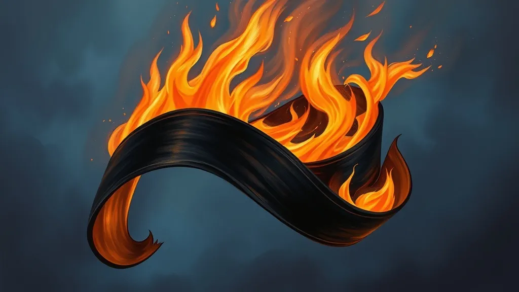 Dream symbol: black ribbon: scenarios: Dreaming of a Black Ribbon Burning