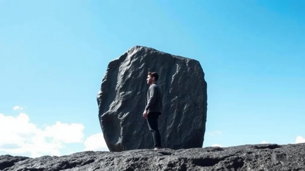 Dream symbol: black stones: scenarios: Dream about black stones and boulders