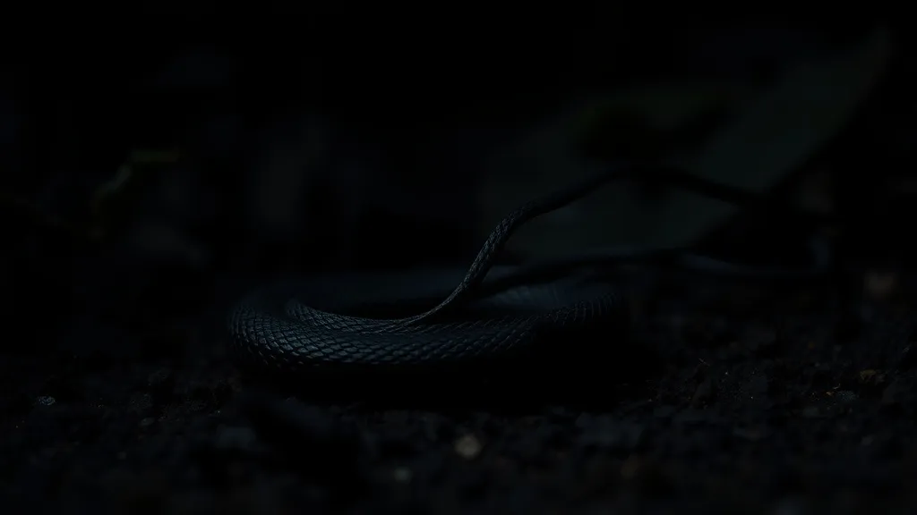 Dream symbol: black thin snake: symbolism: Hidden Fears and Anxieties