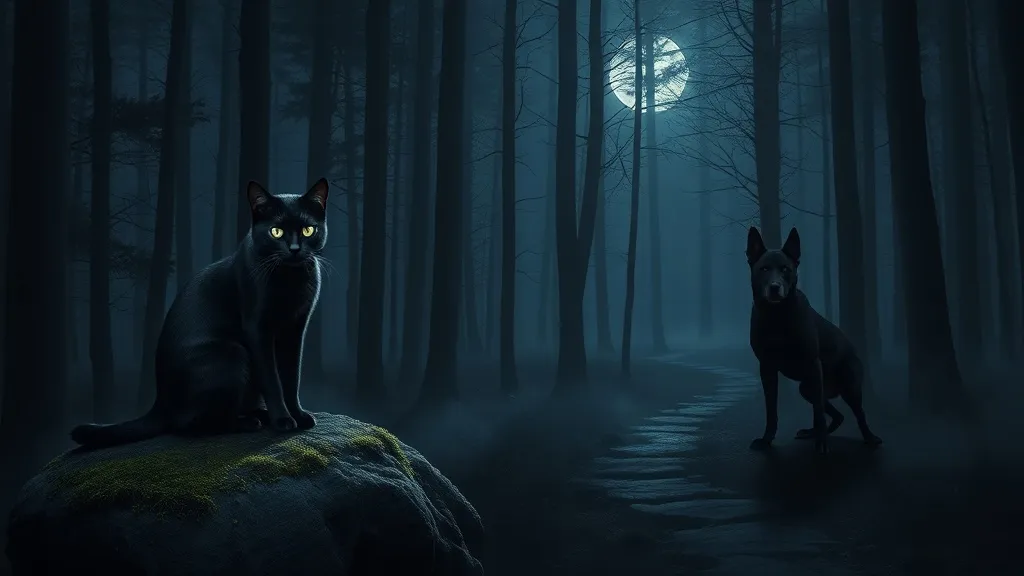 Dream symbol: black things: scenarios: Dream about Black Animals