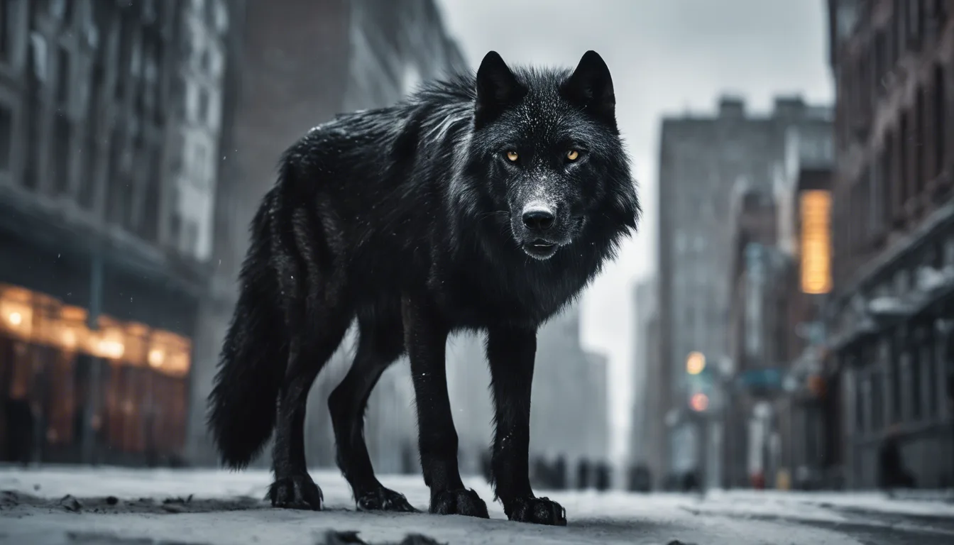 Dream symbol: black wolf: scenarios: Dream of a Black Wolf in the City