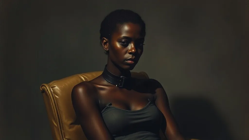 Dream symbol: black woman with dog collar: symbolism: Subjugation and Control