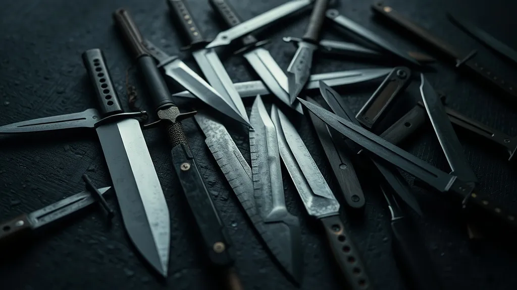 Dream symbol: collection of blades: symbolism: Potential for Harm or Self-Sabotage