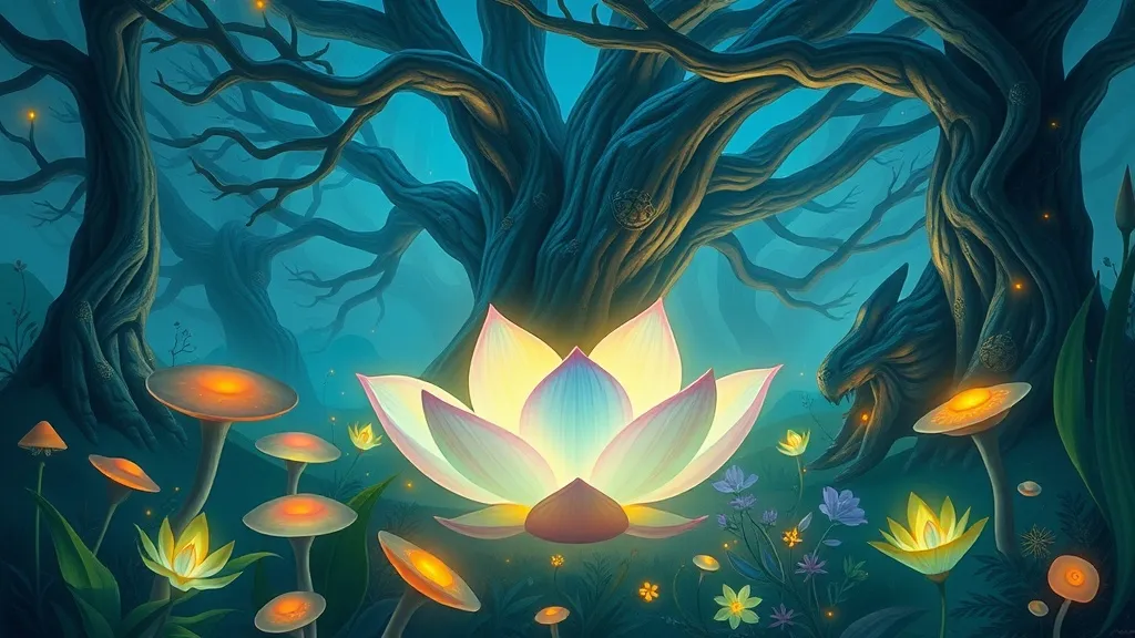 Dream symbol: blinking flower: scenarios: Dream About a Blinking Flower in a Magical Setting