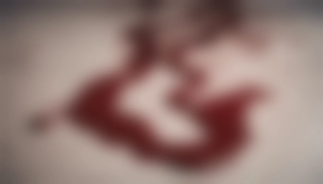 Dream symbol: blood: scenarios: Dream of blood on the floor