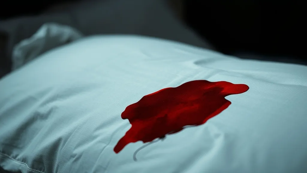 Dream symbol: blood on pillow: symbolism: Hidden Family Secrets or Past Trauma