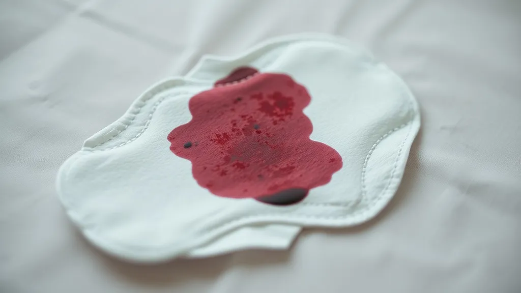 Dream symbol: blood on sanitary pad: symbolism: Hidden Pain and Trauma