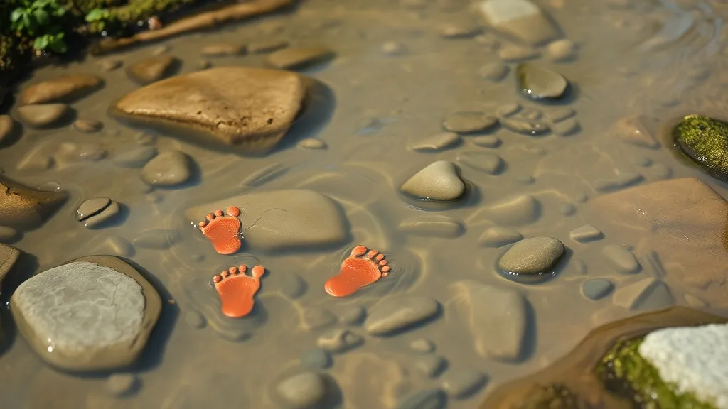 Dream symbol: bloody toe prints: scenarios: Dream about Bloody Toe Prints in Water
