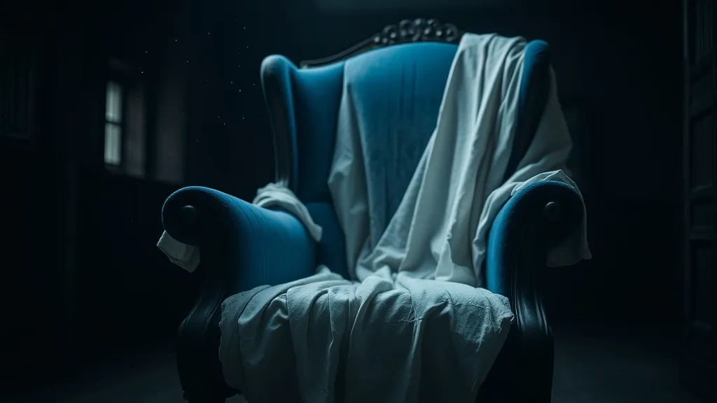 Dream symbol: blue antique chair: scenarios: Dreaming of a Blue Antique Chair Covered in a Sheet